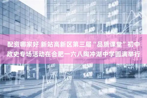 配资哪家好 新站高新区第三届“品质课堂”初中政史专场活动在合肥一六八陶冲湖中学圆满举行