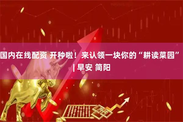 国内在线配资 开种啦！来认领一块你的“耕读菜园” | 早安 简阳